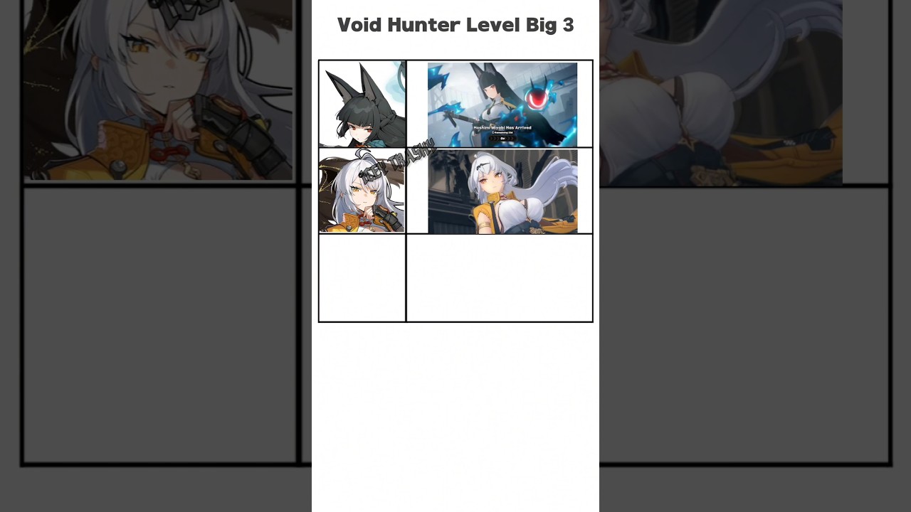 zenless zone zero big 3 void hunter level agents zzz