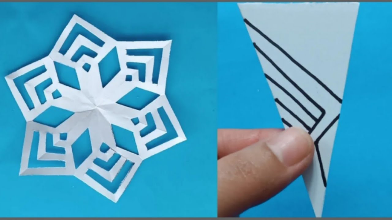 Paper snowflake #How to make easy paper snowflakes #christmas decoration ideas#part323