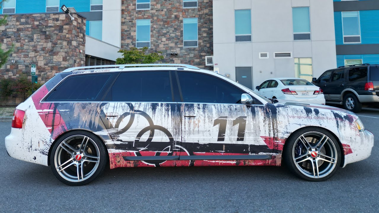 Audi S6 fully wrapped with custom designed and printed graphics D&A Customs Seattle | Tukwila
