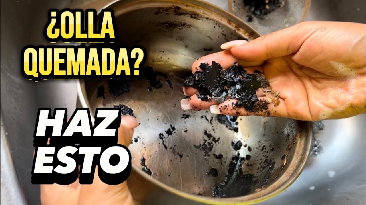 😱 Como RECUPERAR una OLLA QUEMADA por dentro / MEJORES TRUCOS CASEROS para LIMPIAR OLLAS quemadas