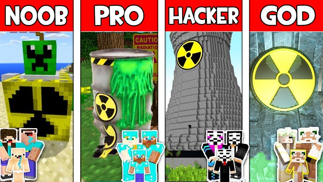 Minecraft NOOB vs PRO vs HACKER vs GOD: FAMILY NUCLEAR STATION in Minecraft Animation