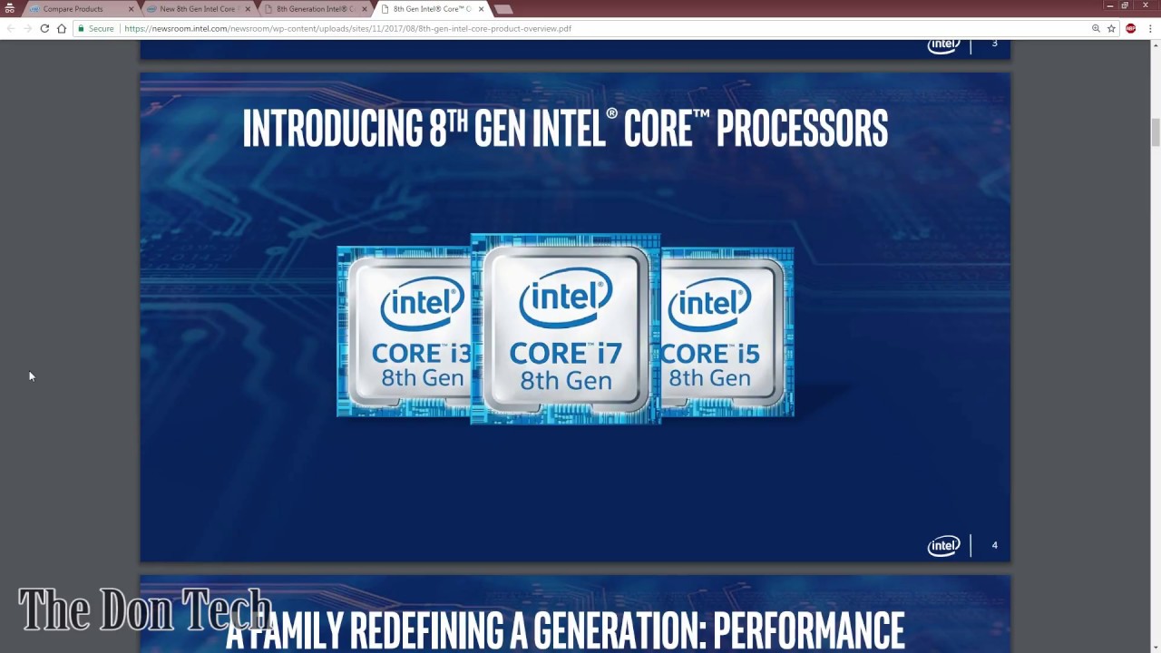 Intel 8th Gen Core i7 & i5 CPUs: New Ultrabook Processors Unveiled! | The Don Tech
