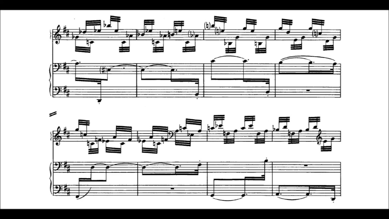 Igor Stravinsky - Sonata for 2 Pianos [With score]