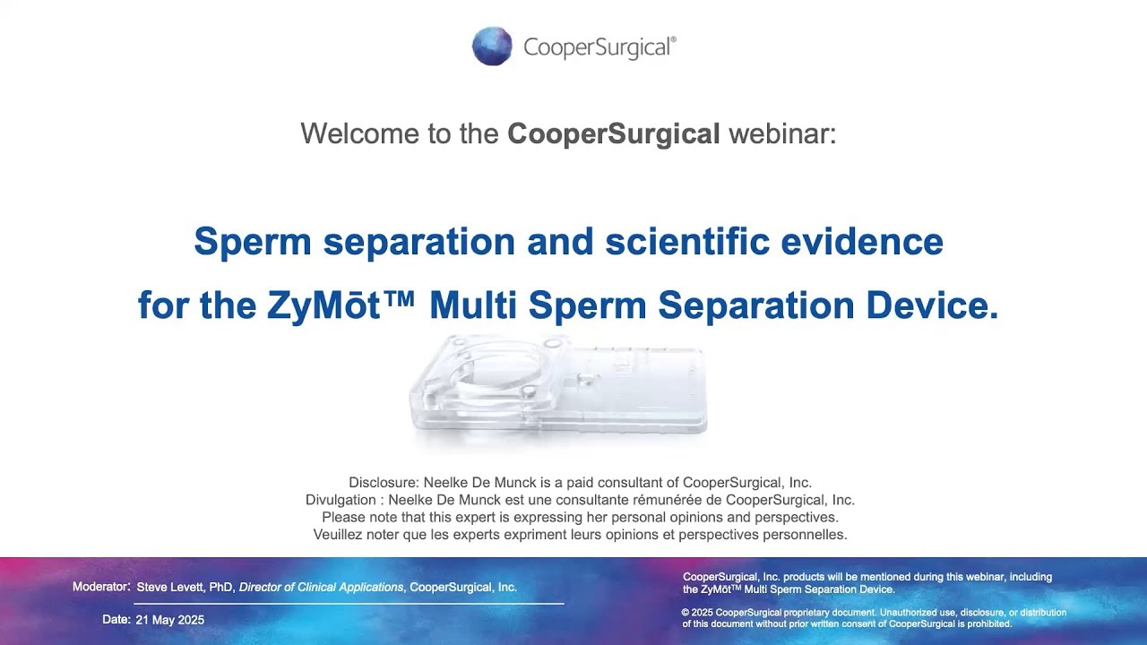 Sperm separation and scientific evidence for the ZyMōt™ Multi Sperm Separation Device
