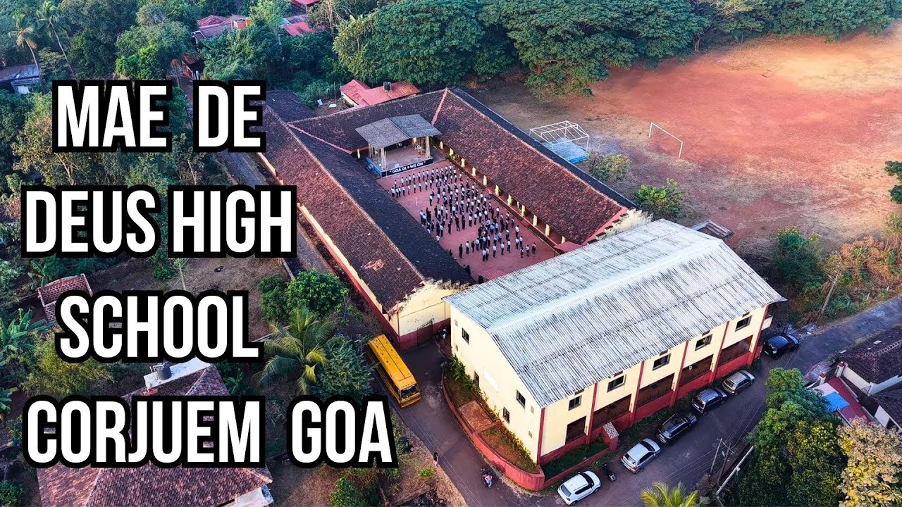Beautiful Corjuem, Goa 🇮🇳 | Stunning View of Mae De Deus School | 4K Cinematic Drone DJI Mini 5 Pro