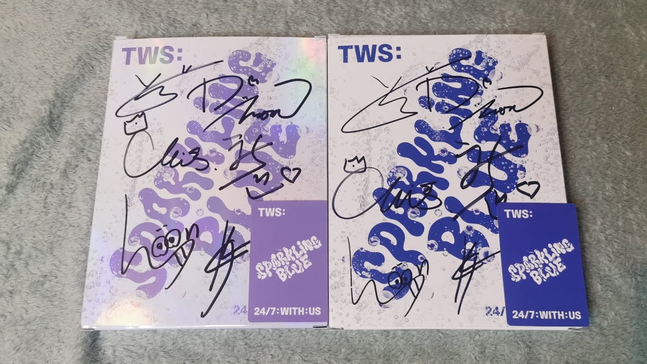 UNBOXING TWS SPARKLING BLUE MWAVE SIGNED ALBUMS!!!