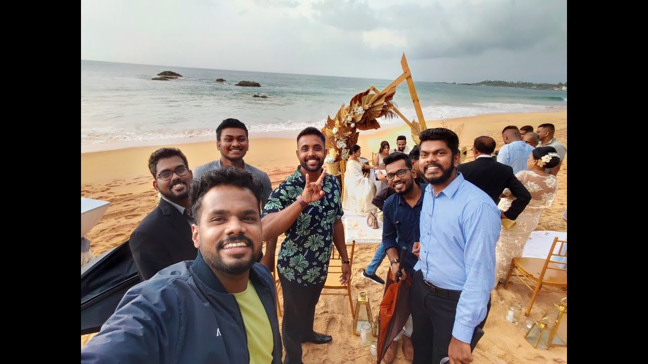 Chamath Ties the Knot - Boys at Engagement of Chamath & Kushali
