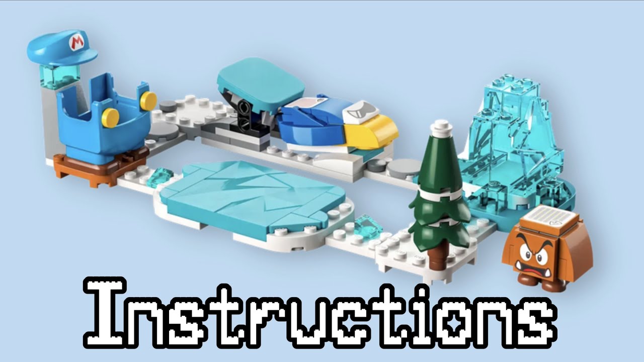 LEGO Mario set Instructions: Ice Mario Suit and Frozen World | 71415