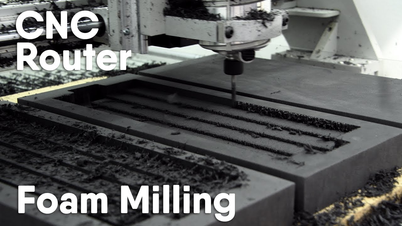 Milling Keycult Packaging Foam with our CNC Router