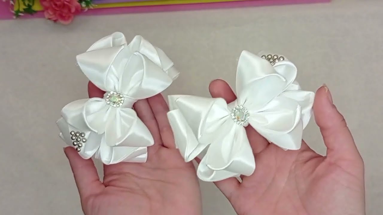 DIY 🎀 ШИКАРНЫЕ бантики 🎀 Рекомендую!!!! Универсальные бантики из лент