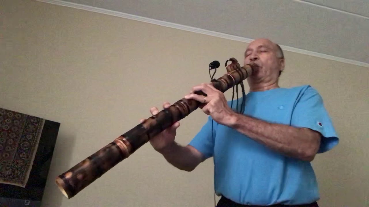 Native American Style Contra Bass Flute In Low G Minor