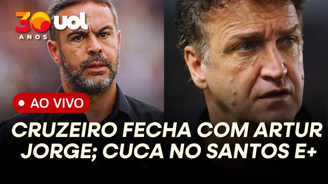 CUCA NO SANTOS! CRUZEIRO GASTA MILHÕES POR ARTUR JORGE! ARRASCAETA DE VOLTA NO FLAMENGO E+ AO VIVO