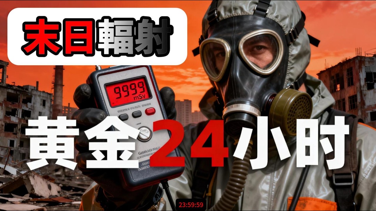 看到闪光别跑！如果核弹落下：普通人如何熬过最初的24小时？#核战 #防辐射 #生存指南 #核爆 #SHTF #落尘 #掩体 #民防