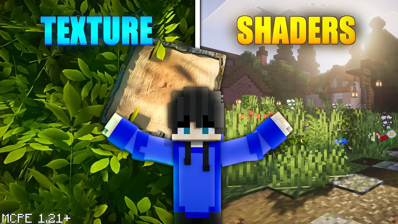New Shaders And Texture Pack For MCPE 1.21+ 😍 | Best (SHADERS & TEXTURE) Minecraft PE !!