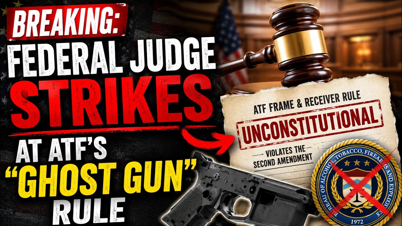 BREAKING: Another HUGE 2A WIN - Federal Judge STRIKES AT ATF&rsquo;s &ldquo;Ghost Gun&rdquo; Rule