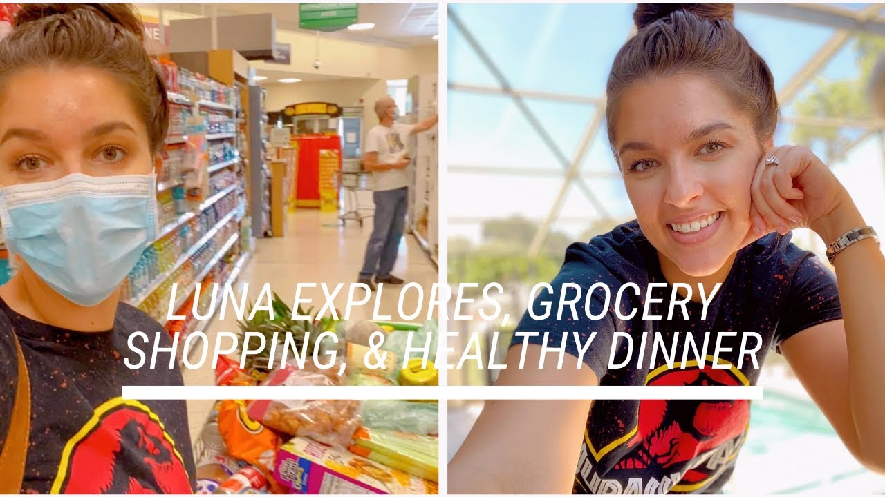 Luna Explores The House, Huge Grocery Haul, & Healthy Dinner Recipe