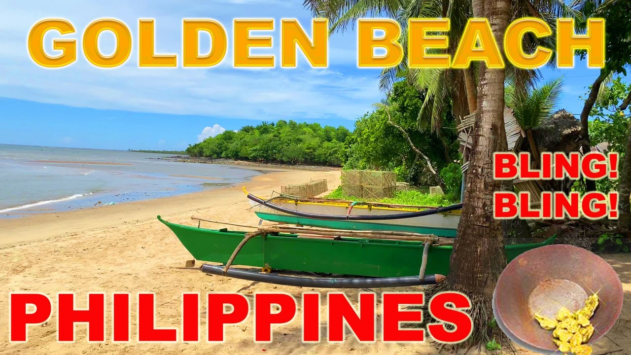 Ep. 5  Gold Mining on Beach in Paracale, Philippines.  Like Nome Alaska Panning, Crevicing, Sluicing