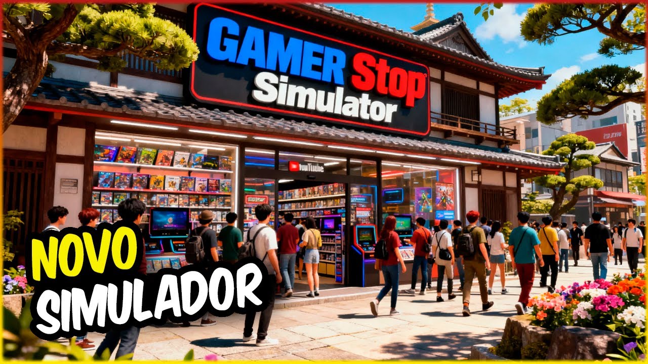 NOVO JOGO DE MUNDO ABERTO DE LOJA DE GAMES - GAMER SHOP SIMULATOR