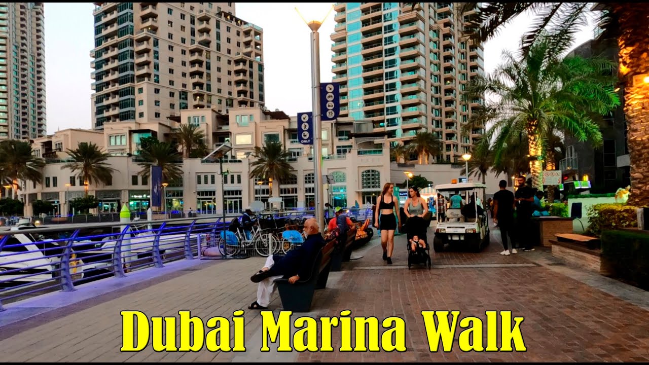 Dubai Marina Walk | Evening Virtual Walking Tour | 09 Sep 2022