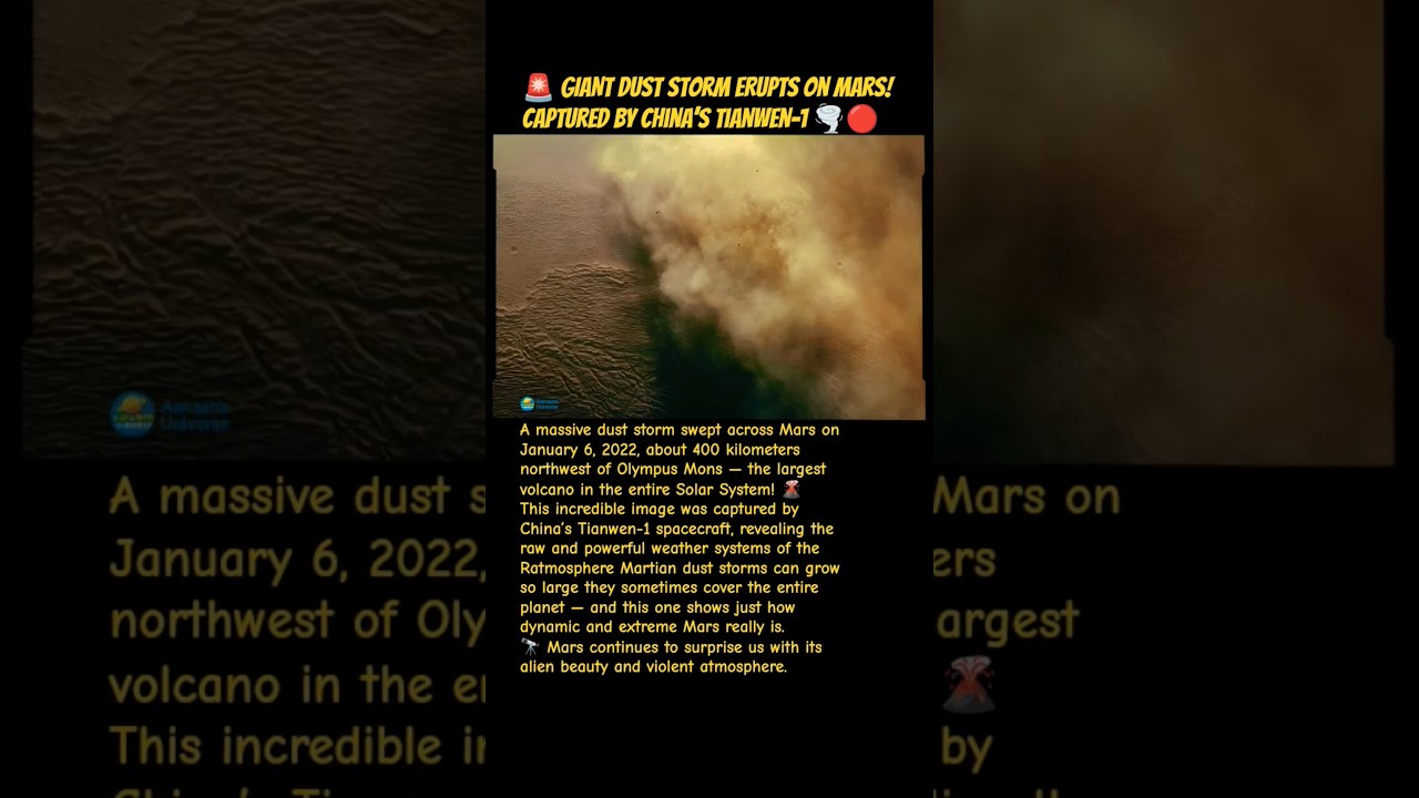 🚨 GIANT Dust Storm ERUPTS on Mars! Captured by China&rsquo;s Tianwen-1 🌪️🔴