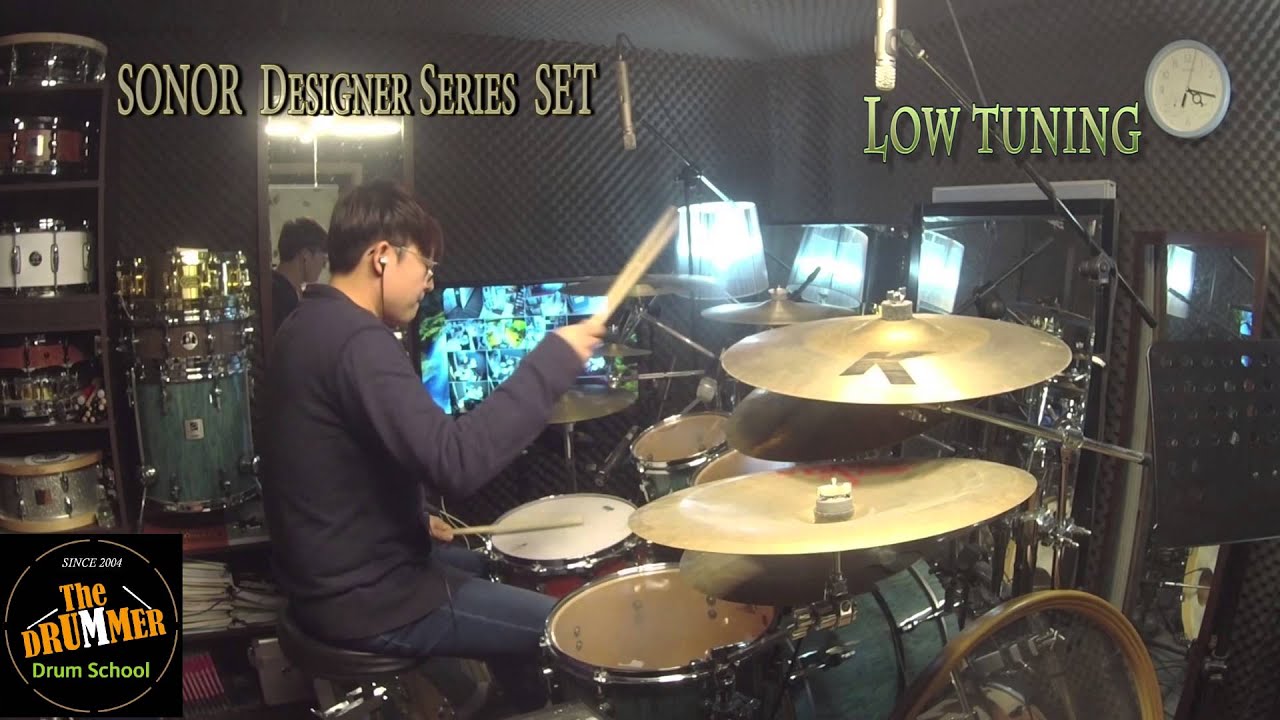 Sonor Designer SERIES set low tuning sound sample