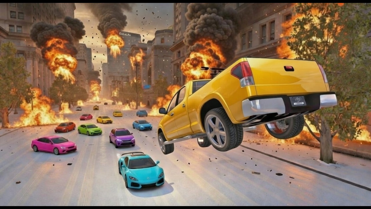 GTA 4 CRASH TESTING REAL CARS #53