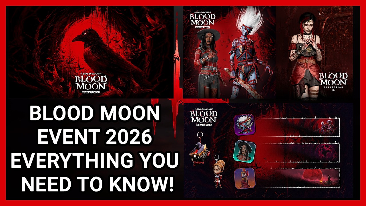 DEAD BY DAYLIGHT BLOOD MOON EVENT 2026 EVERYTHING YOU NEED TO KNOW! QUESTS REWARDS & COSMETICS!