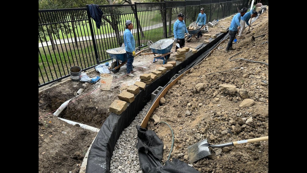 What is the Proper Drainage for a Retaining Wall? - Dallas Drainage Pros