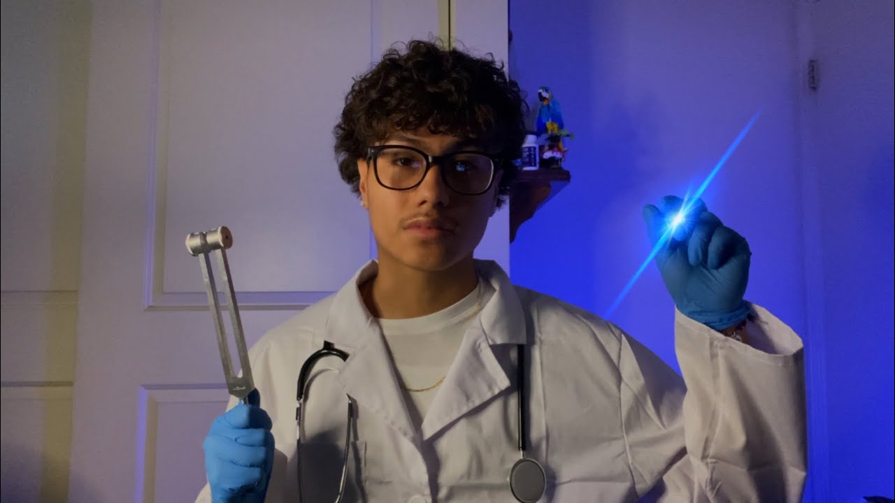 ASMR the most RELAXING Cranial Nerve Exam Roleplay 👨‍⚕️ Doctor exam, Eye, Ear & Hearing Test