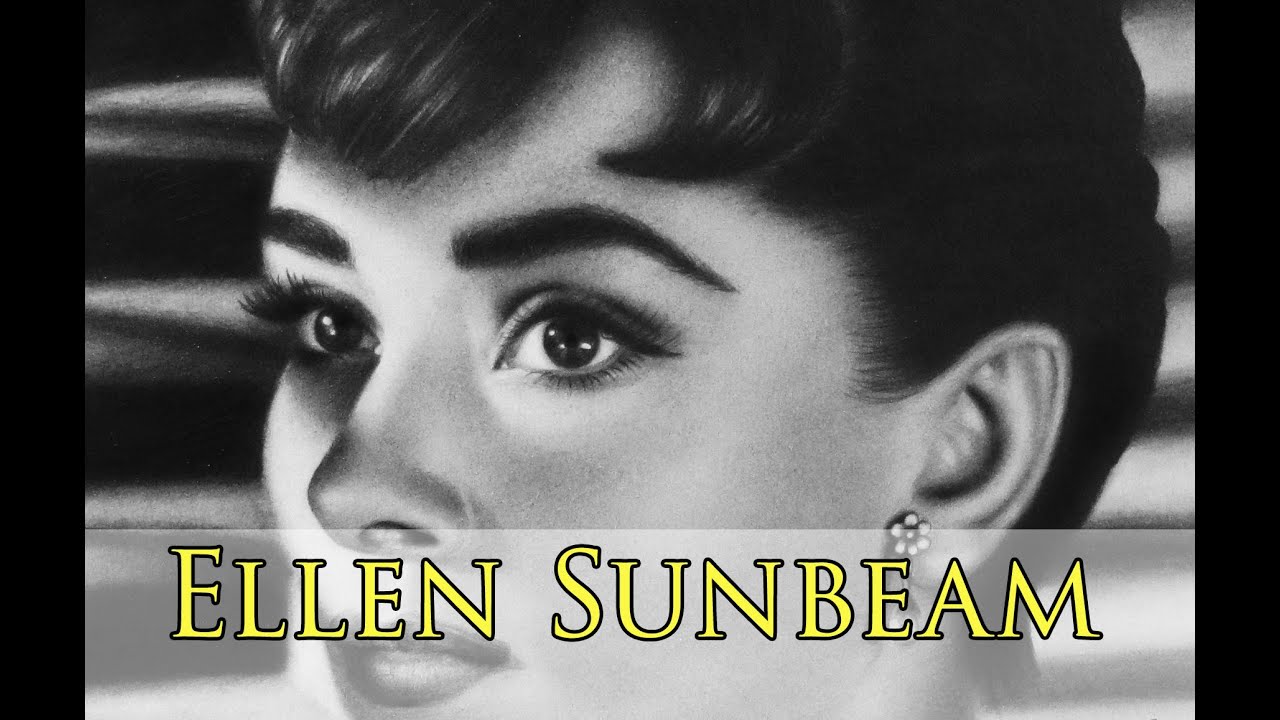 Drawing Audrey Hepburn by Ellen Sunbeam
