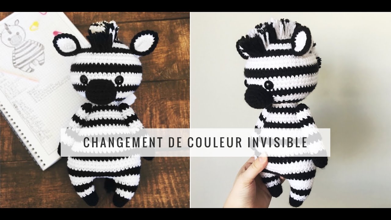 Tutoriel changement de couleur invisible au crochet