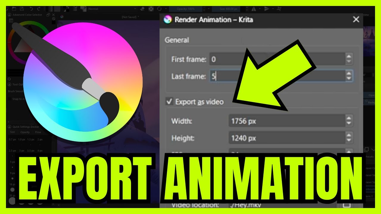 How To EXPORT Animation In Krita (FULL GUIDE) 2026