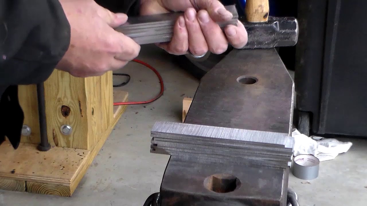 Forge welding 1095 and 15n20