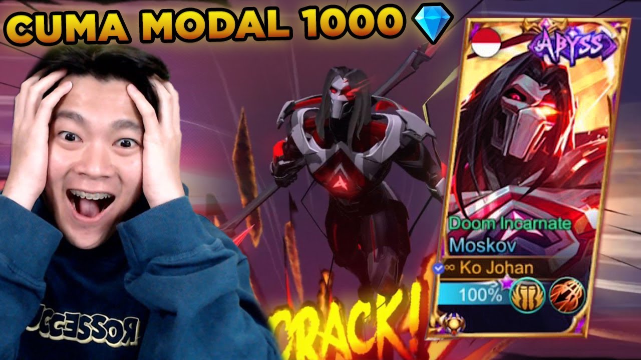 Hoki Seumur Hidup Sekali, Cuma Abis 1,000an DM (4X Spin) Buat MOSKOV Abyss!! 🤣 - Mobile Legends