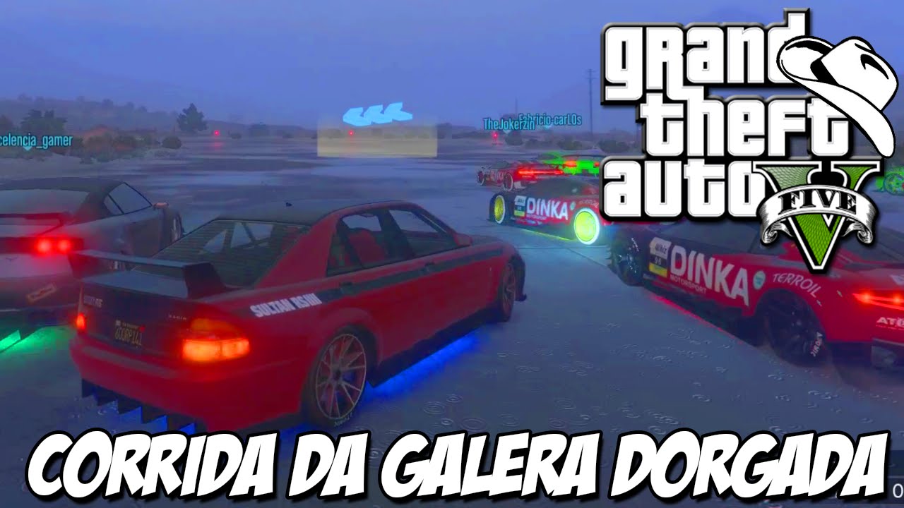 GTA 5 Online (PS4) - Corrida da Zuera com a Arombadaria Dorgada xD