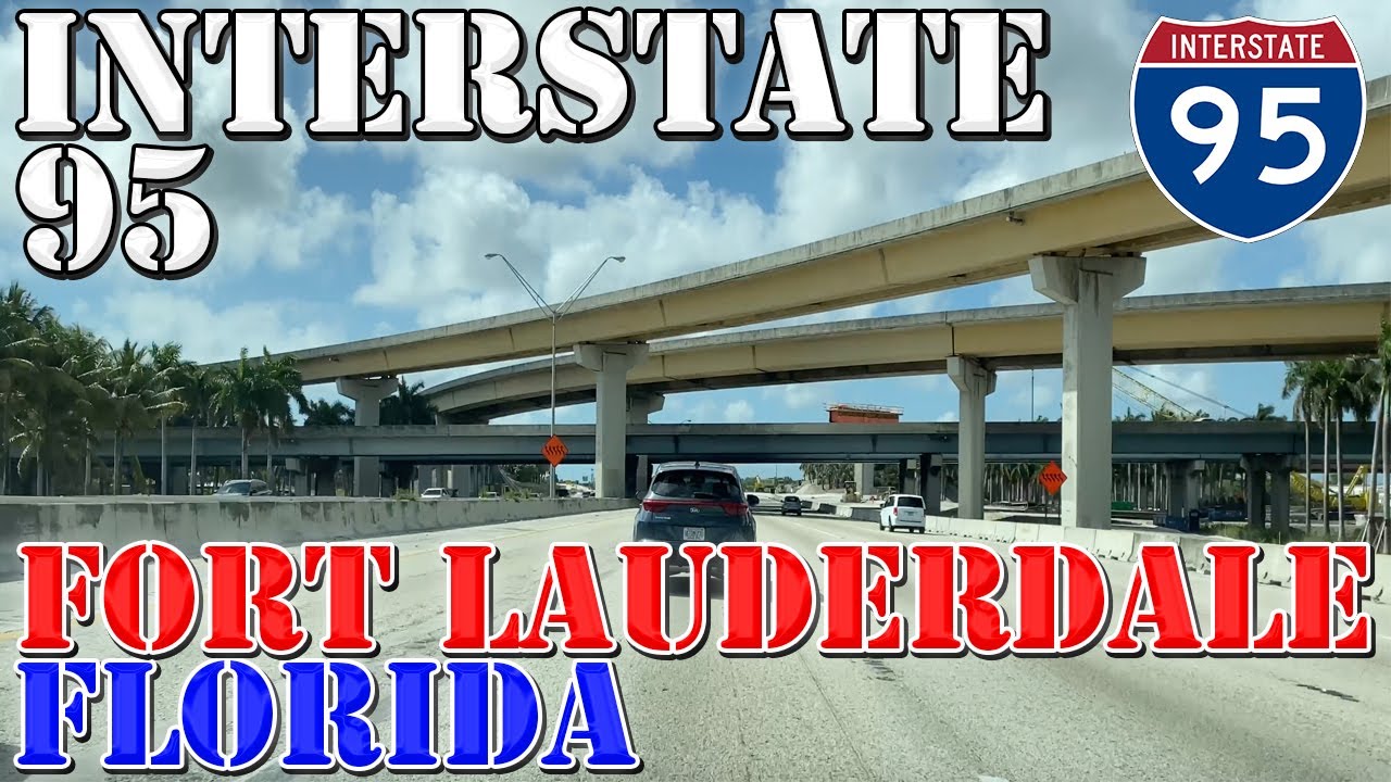 I-95 South - Fort Lauderdale - Florida - 4K Highway Drive