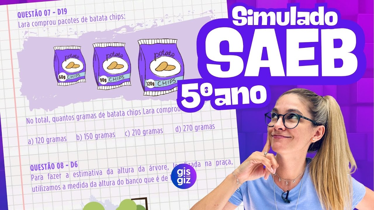SAEB 5&ordm; ANO MATEM&Aacute;TICA | SIMULADO PREPARAT&Oacute;RIO #4