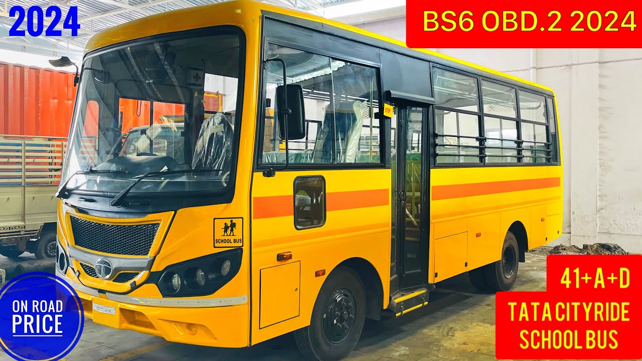 🔥Tata City Ride LP 412/36 CX 41 Seater School Bus 2024 || BS6 OBD.2 || Price review specification