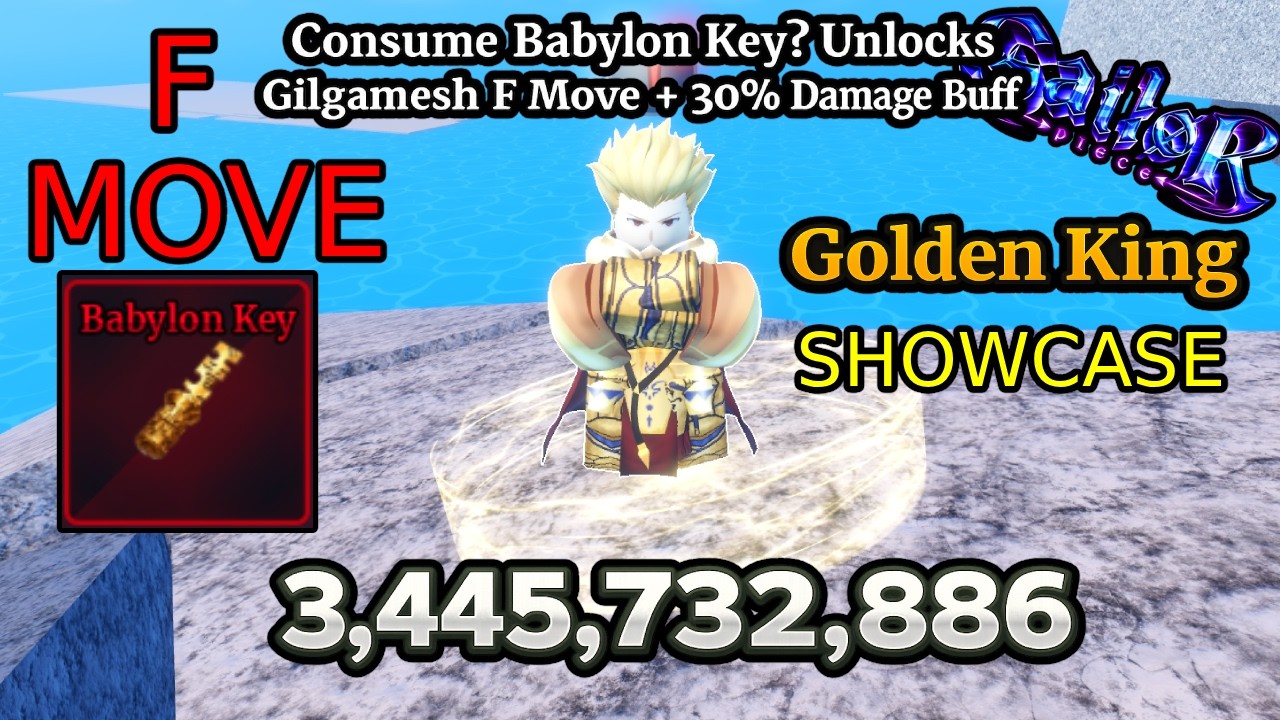 How To Unlock Gilgamesh F Move In Sailor Piece | Guide And ShowCase