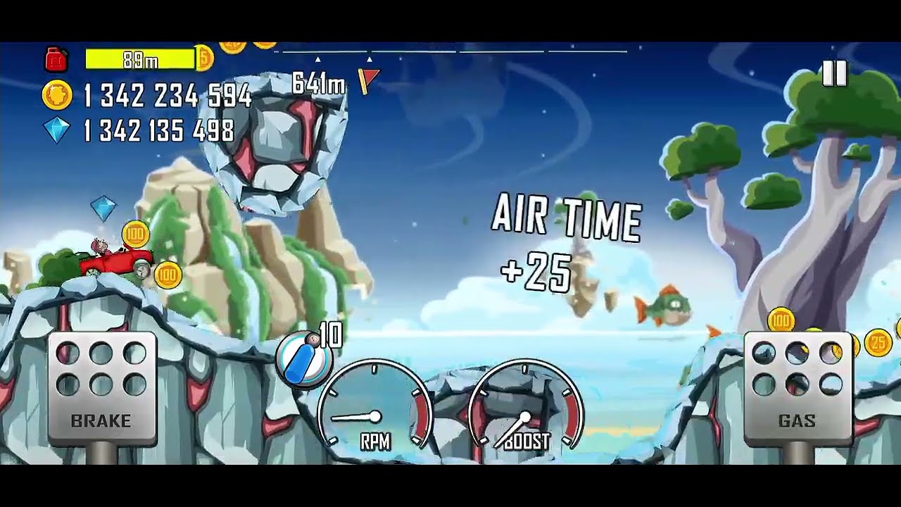 Driving Hill Climber in Prognosis stage Hill Climb Racing #hillclimbracing 