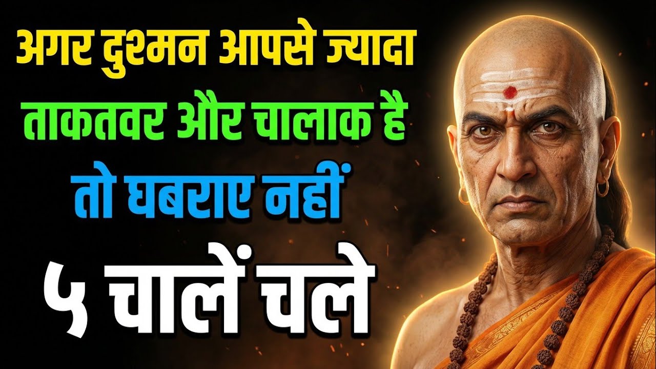 दुश्मन आपसे खतरनाक और चालक है तो बस ये 5 चाल चले | चाणक्य नीति | Chanakya Niti | Motivational Video
