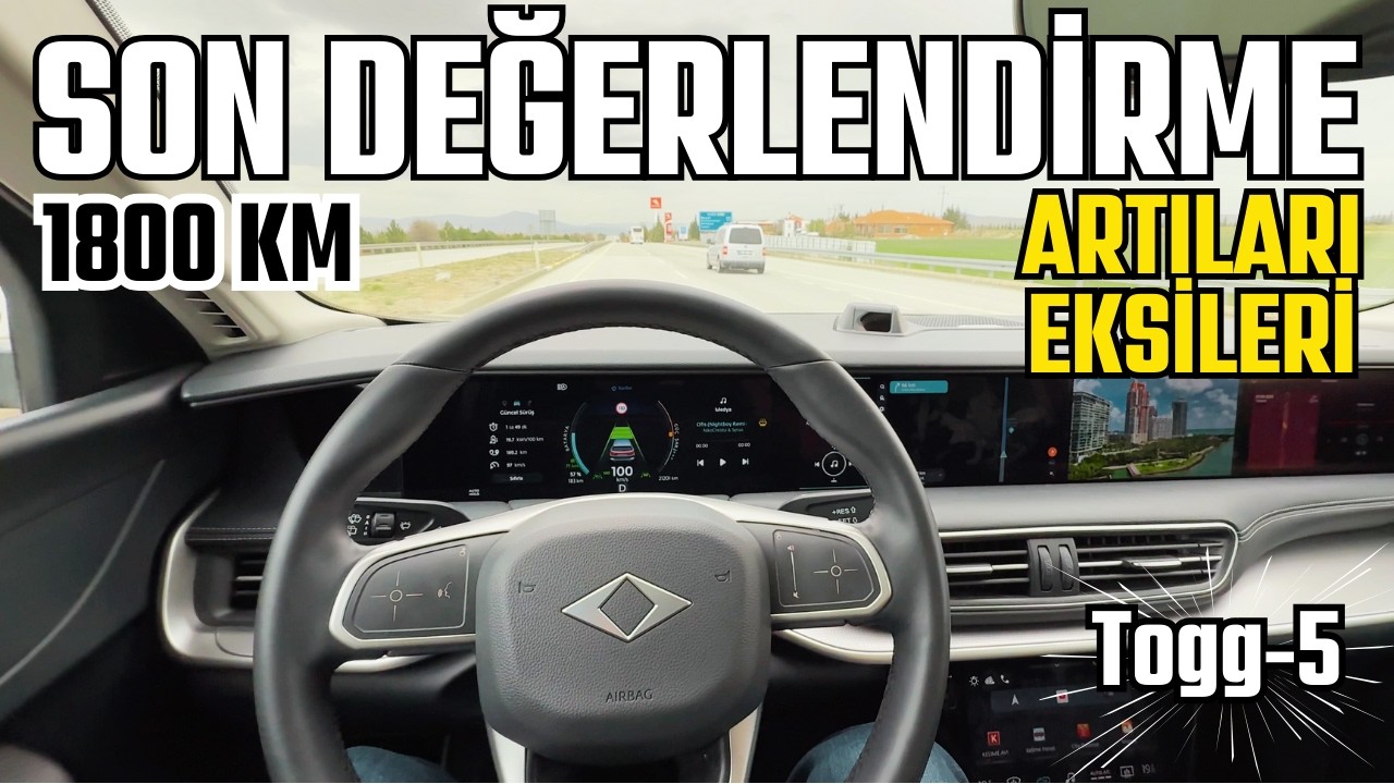 TOGG SON DEĞERLENDİRME | Artılar Eksiler | Togg-5 #Togg #ToggT10X #togg2022