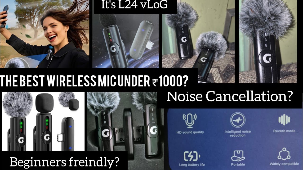 The BEST Wireless Mic Under ₹1000? Grenaro S12 Review | It's L24 vLoG