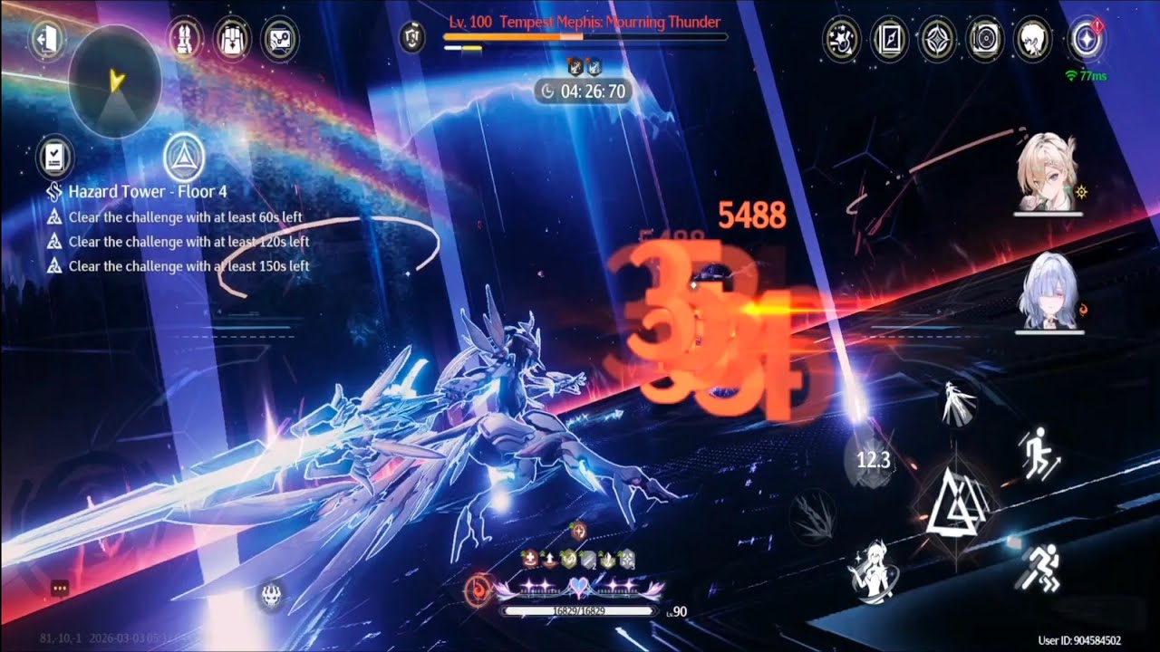 s0r0 aemeath vs new hazard floor 4 on mobile