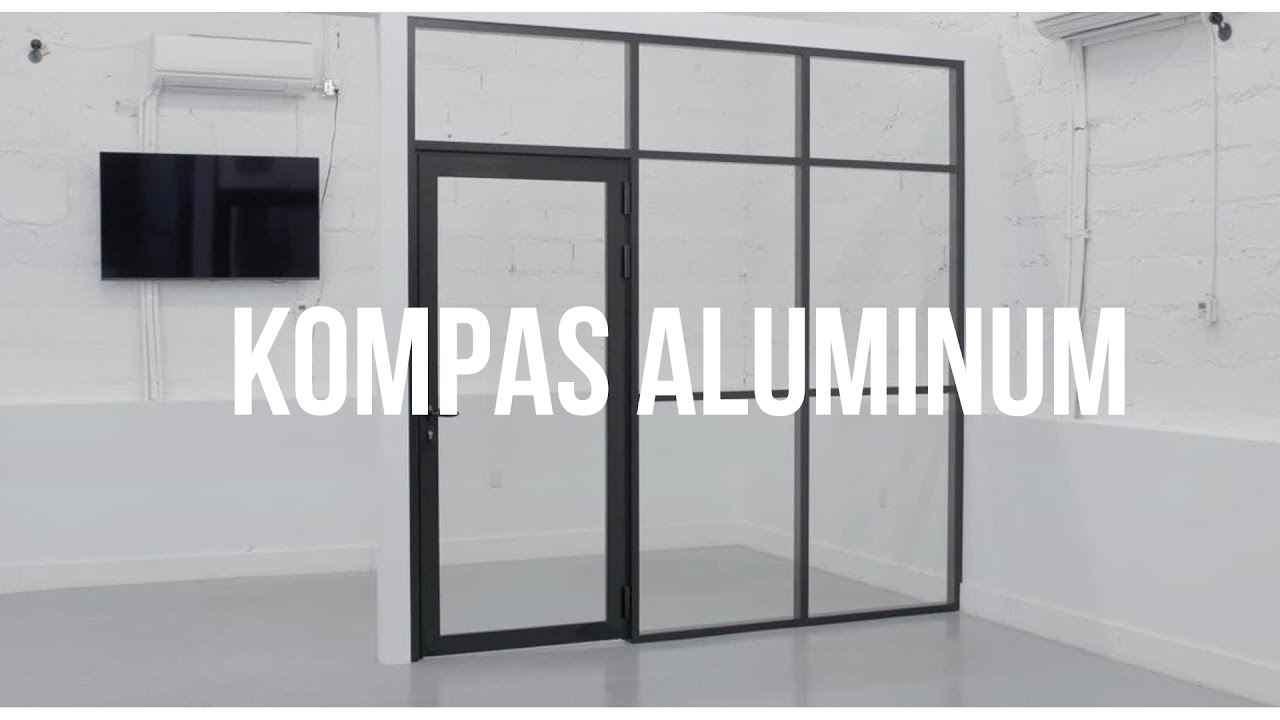 KOMPAS Aluminum Glass Partition | Installation process