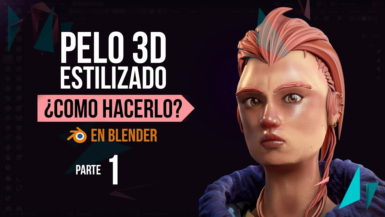 Crea pelo en Blender con esta técnica - Pelo 3D - Modelado - Parte 1