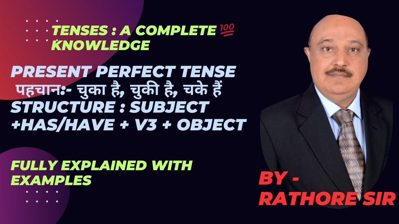 English conversation tips ll present perfect tense structure and examples 
