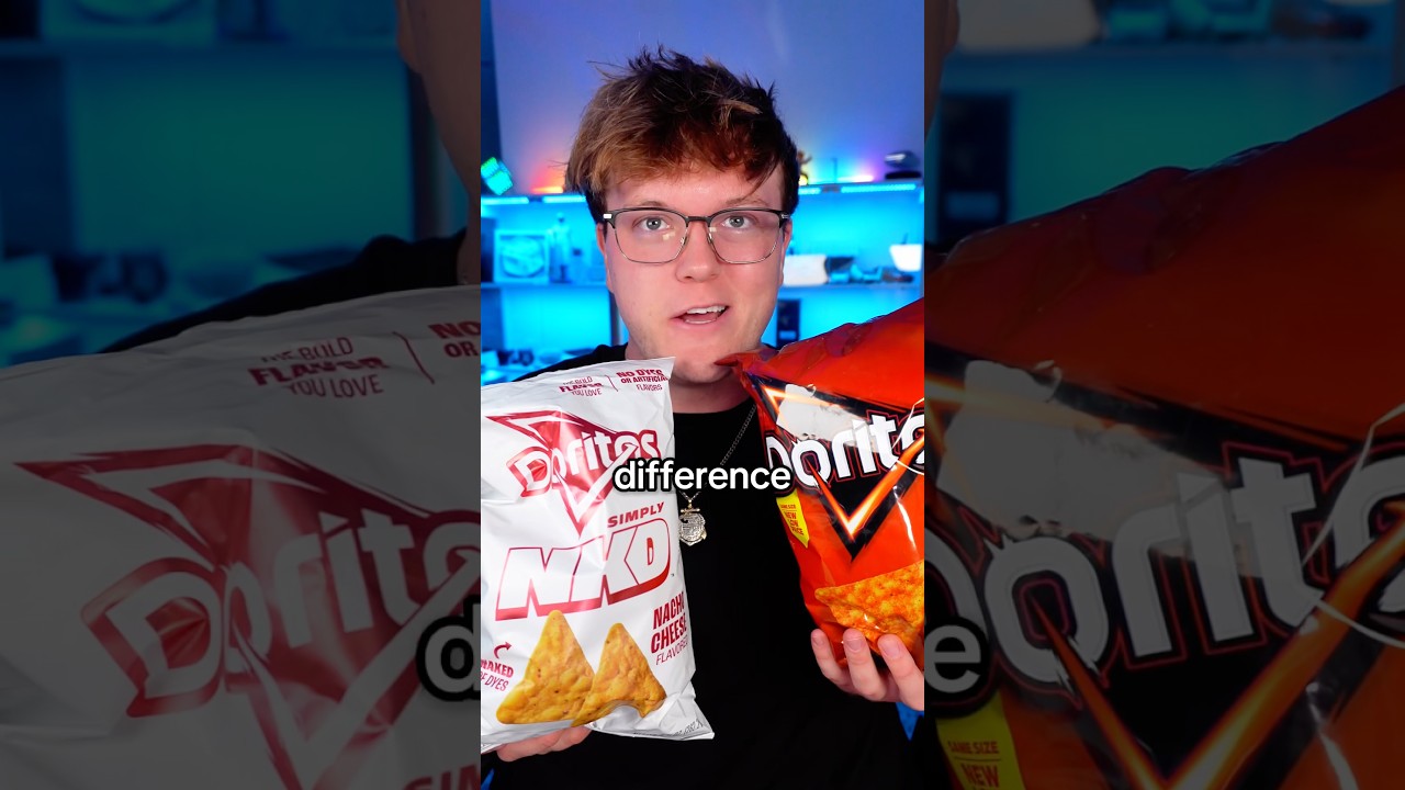 NEW Dye-Free Doritos vs ORIGINAL Blind Taste Test!
