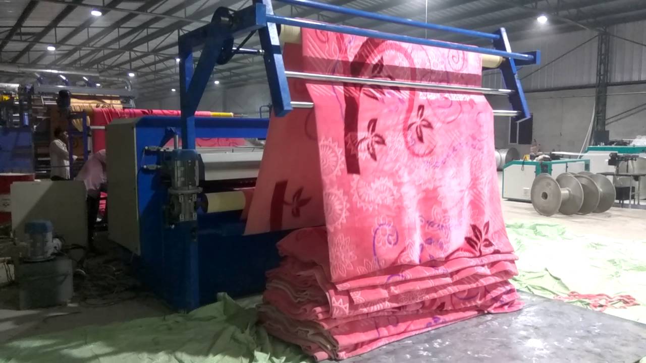 Mink blanket embossing machine (hot compressed) model SIGMA-270 | Make in India