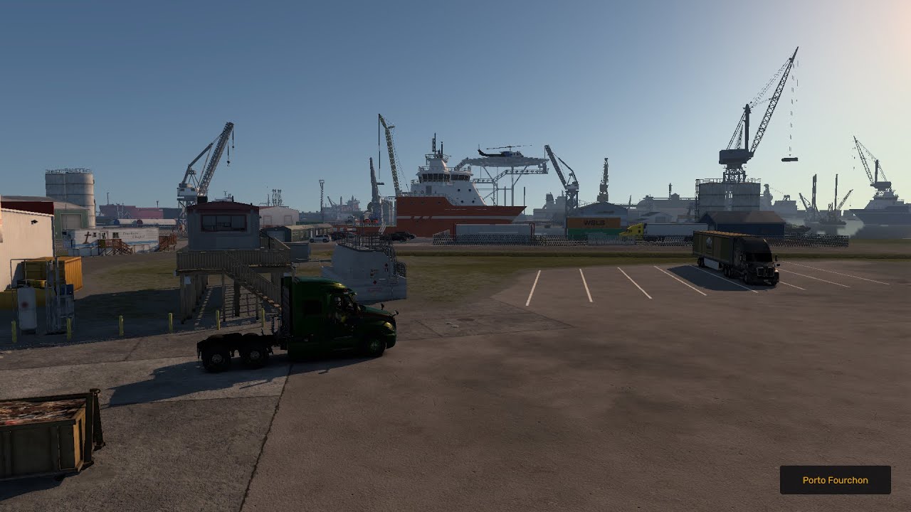 ATS na Louisiana atravessando a balsa